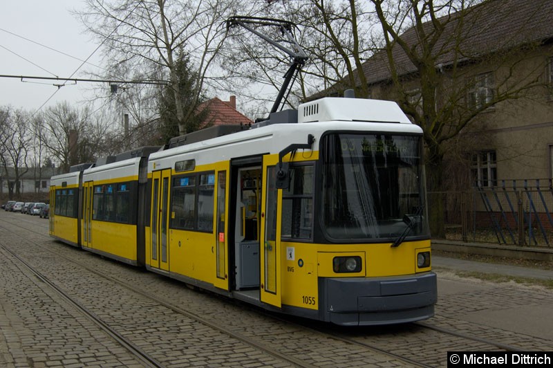 Bild: 1055 als Linie 63 in der Hirtestraße.