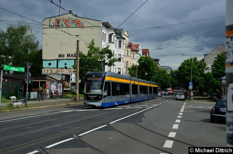 Bild: 1232 als Linie 31 in der Bornaischen Straße.