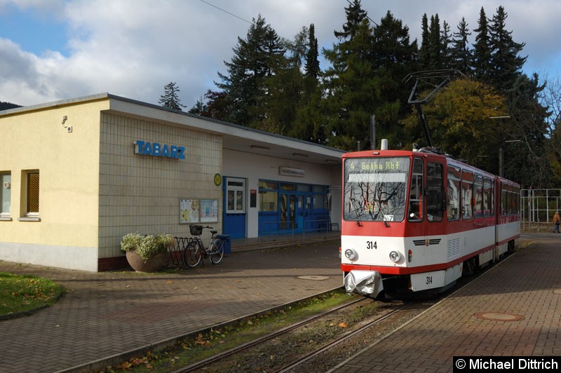 314 als Linie 4 in Tabarz.