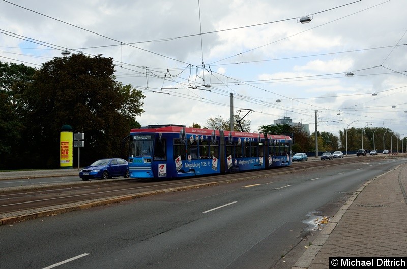 Bild: 1344 als Linie 6 in der Ernst-Reuter-Allee auf dem Weg zum Alten Markt.