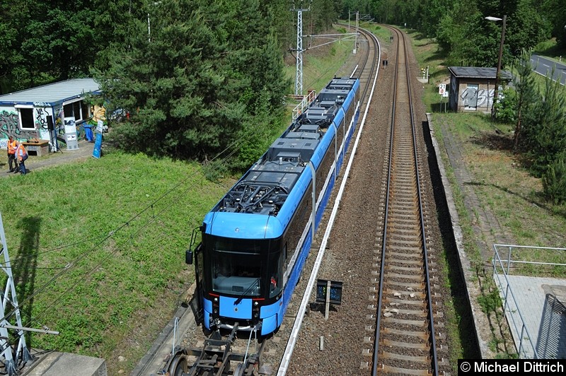 Bild: Blick von der Brücke auf 2301.