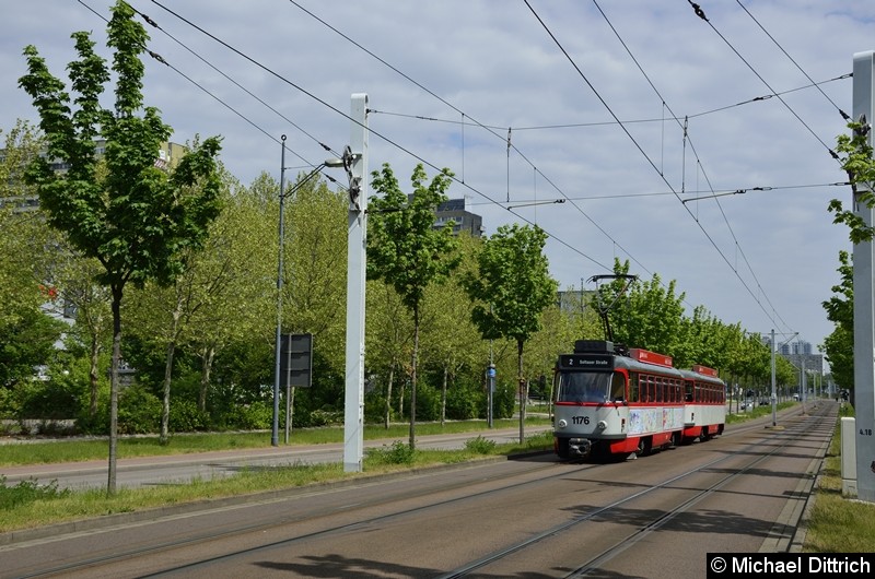 Bild: Sonderfahrt mit 1176 + 204: Auf der Straße 